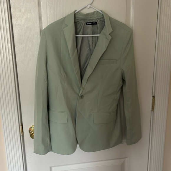SHEIN Other - SHEIN Men’s 38R Mint Green Suit Jacket